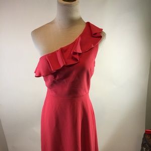 Maje Pink Ruffle Dress Size 1 (XS) New